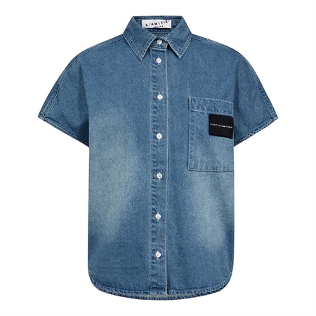 Haute L'Amitié Denim NS Logo Shirt Used Denim